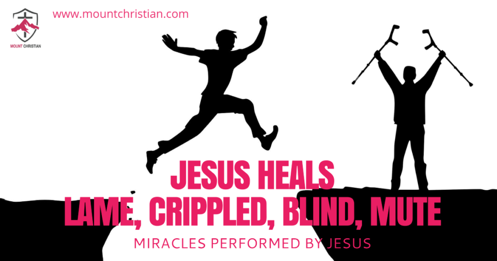 Jesus heals crowd people - Mount Christian