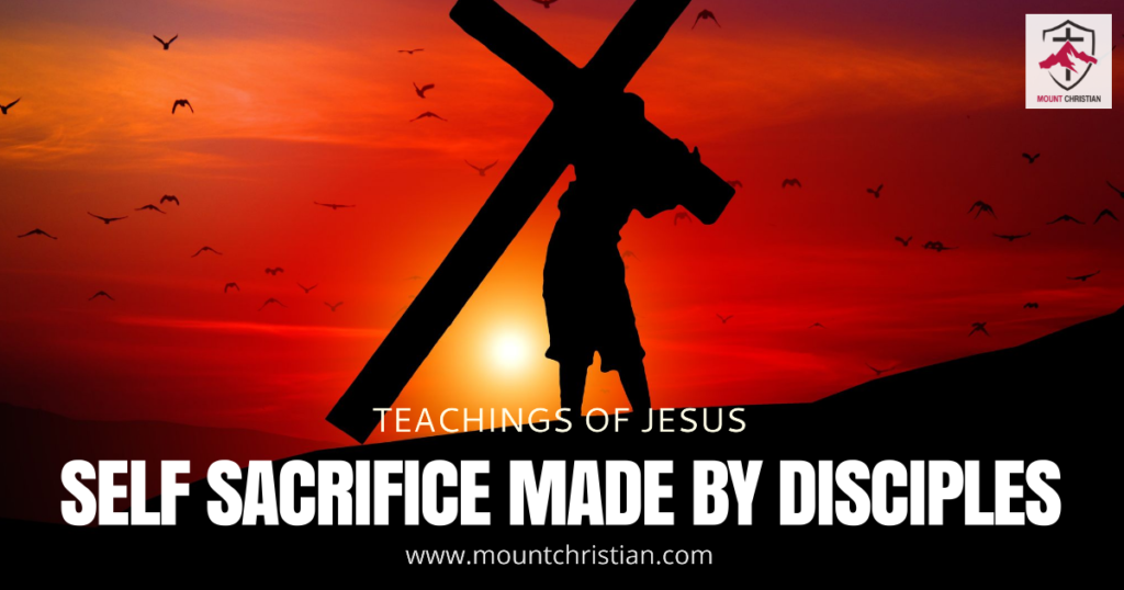 Self scarifies made by disciples of Jesus - Mount Christian